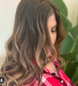 Balayage hair color