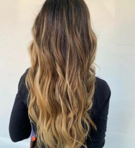 Balayage hair color